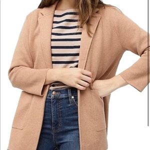 JCREW 365 Sophie Open Front Blazer Sweater Cardigan Jacket